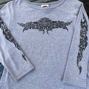 Harley Davidson 3/4 sleeve shirt